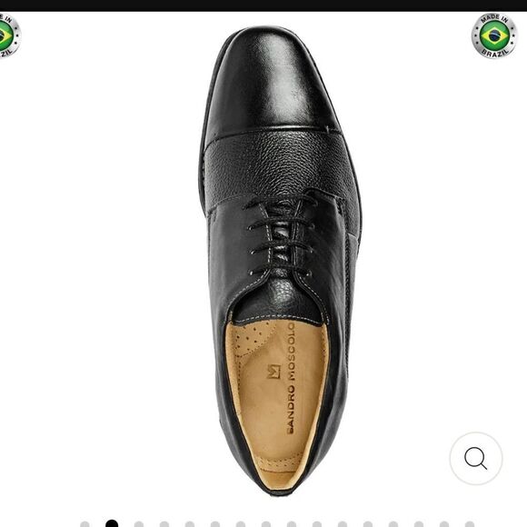 SANDRO MOSCOLONI STRAIGHT TIP BLUCHER DERBY MAXWELL, Black, 13, NWOB main image 7